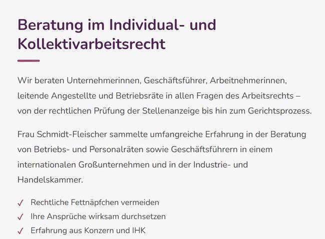 Arbeitsrecht Beratung für Arbeitgeber, Arbeitnehmer und Betriebsräte