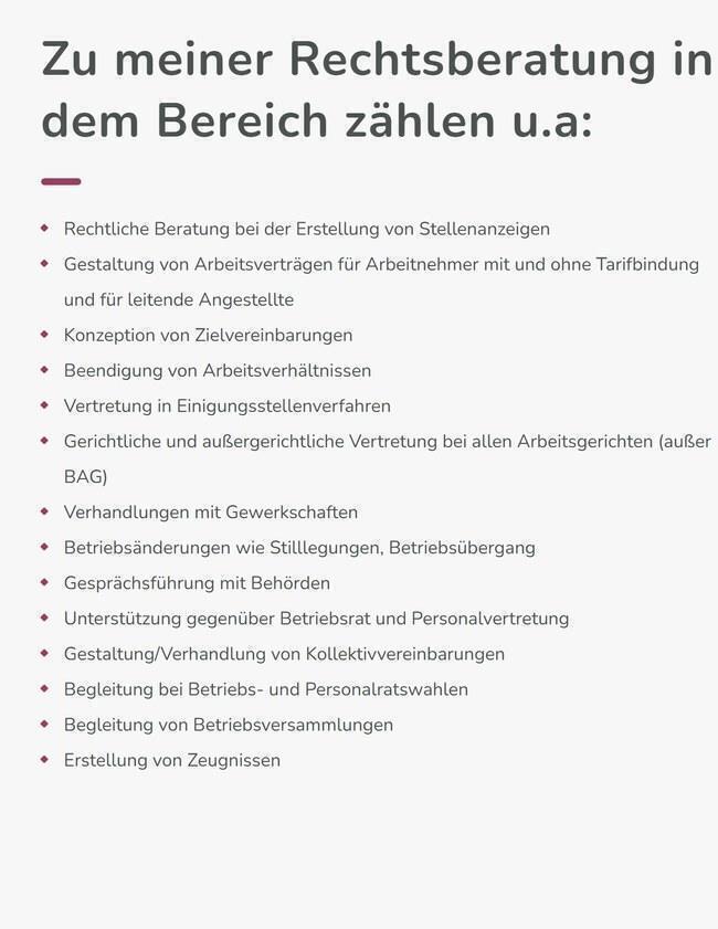 Rechtsberatung im Arbeitsrecht: Leistungen im Überblick